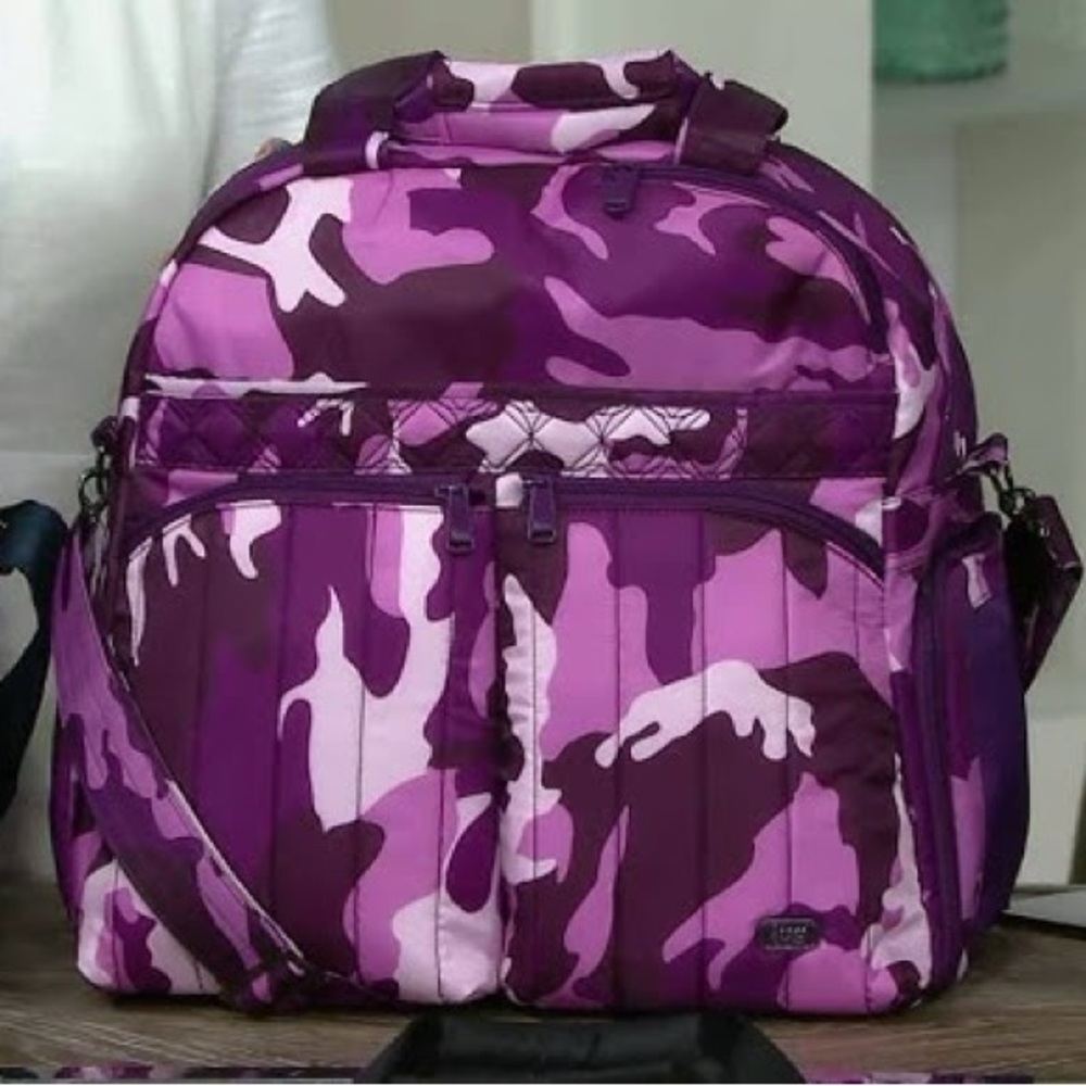 Lug Boxer Overnight Bag Purple Camo